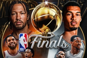 明早8点30打响！NBA官方晒海报为总决赛G1预热配图
