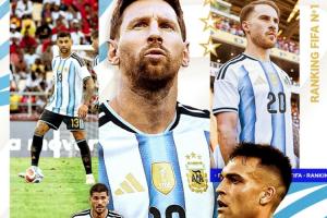 阿根廷被动升FIFA第一！阿媒：过往有FIFA第一无法夺世界杯的魔咒配图