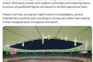 上座率遭质疑，FIFA回应：人数统计依据门票扫描和实际到场观众数配图