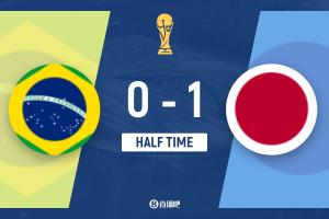 半场-日本暂1-0巴西 佐野海舟一条龙破门达尼洛被断致丢球配图
